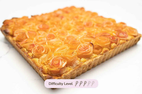 Apple Rose Tart with Frangipane