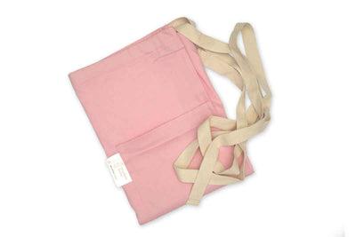 Pink Cotton Waist Apron for Baking with Pockets