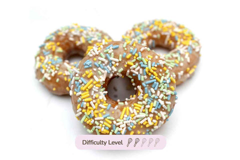 Vanilla Glazed Funfetti Donuts