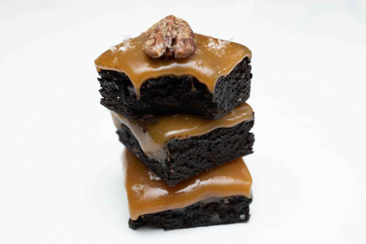 Salted Caramel Turtle Brownies Refill Pack by Crumble Crate