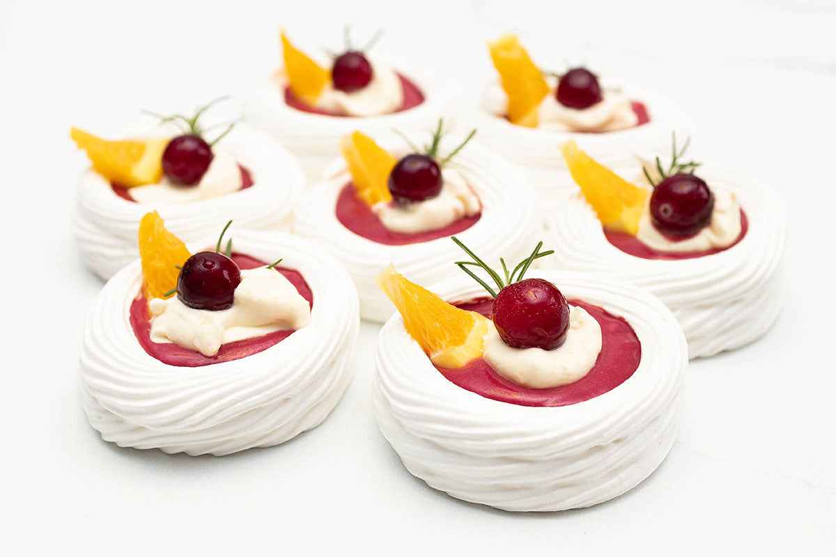 Mini Orange and Cranberry Pavlovas Refill Pack by Crumble Crate