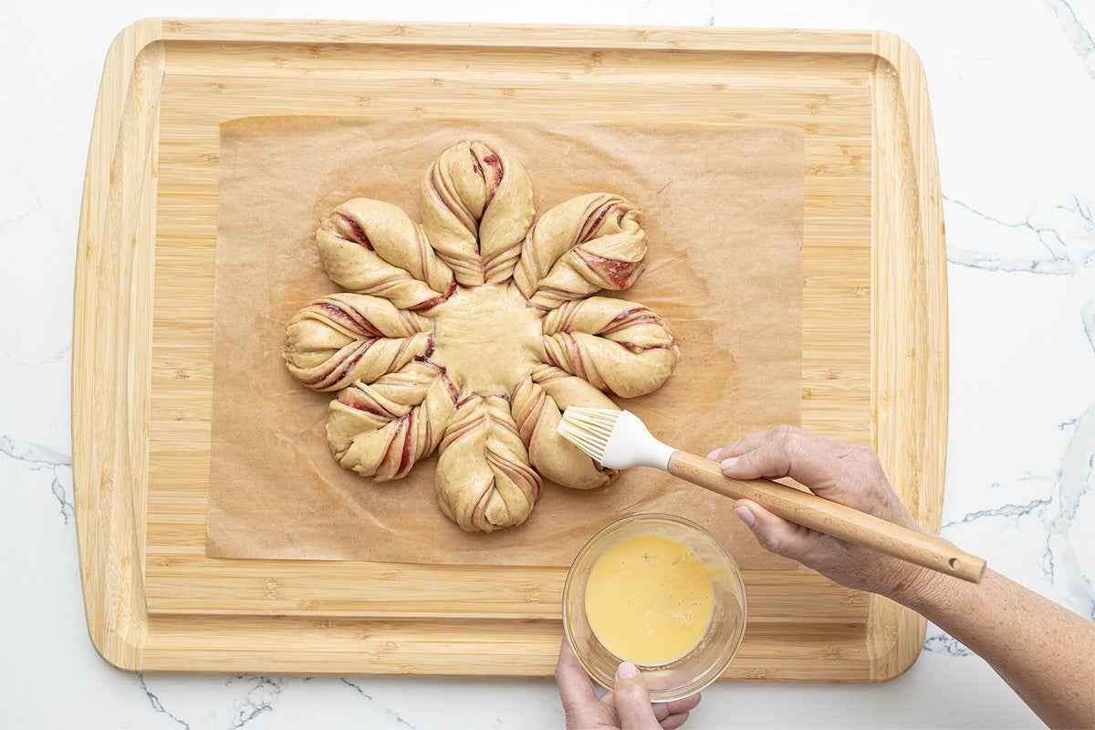 Raspberry Star Bread by Crumble Crate