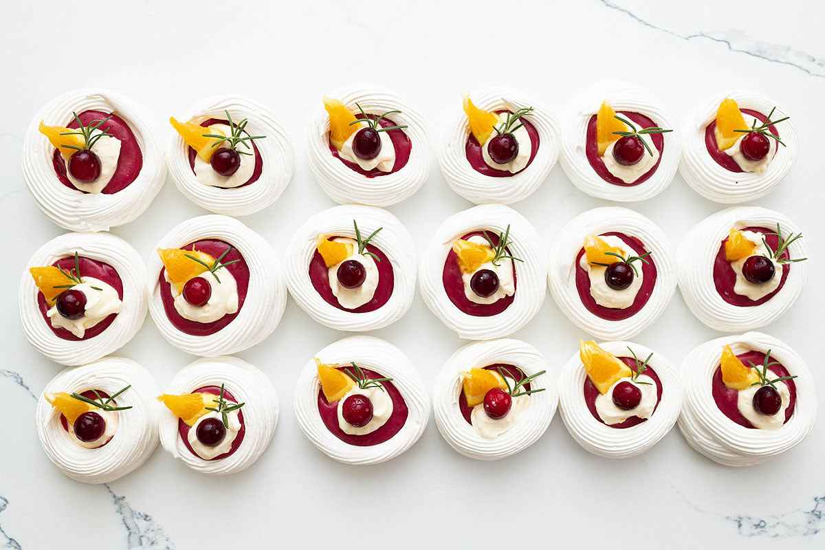 Mini Orange and Cranberry Pavlovas Refill Pack by Crumble Crate