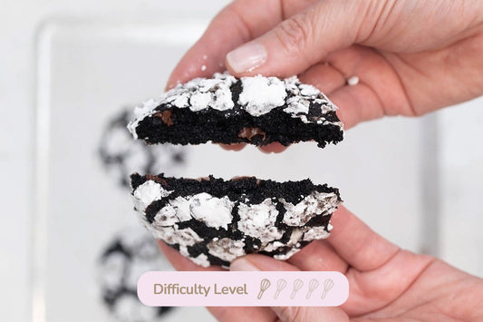 Black Forest Crinkle Cookies The CrumbleCrate