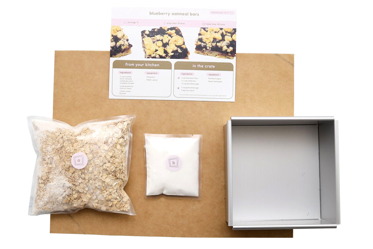 Blueberry Oatmeal Bars by Crumble Crate