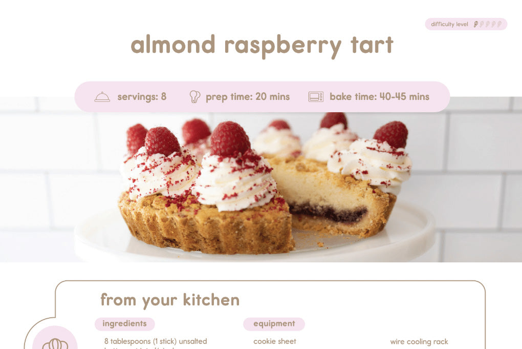 Almond Raspberry Tart - On-demand Video Class