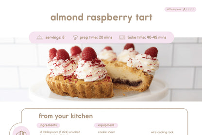 Almond Raspberry Tart - On-demand Video Class