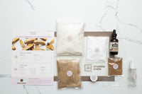 Everything included in the Chai Latte Biscotti baking kit