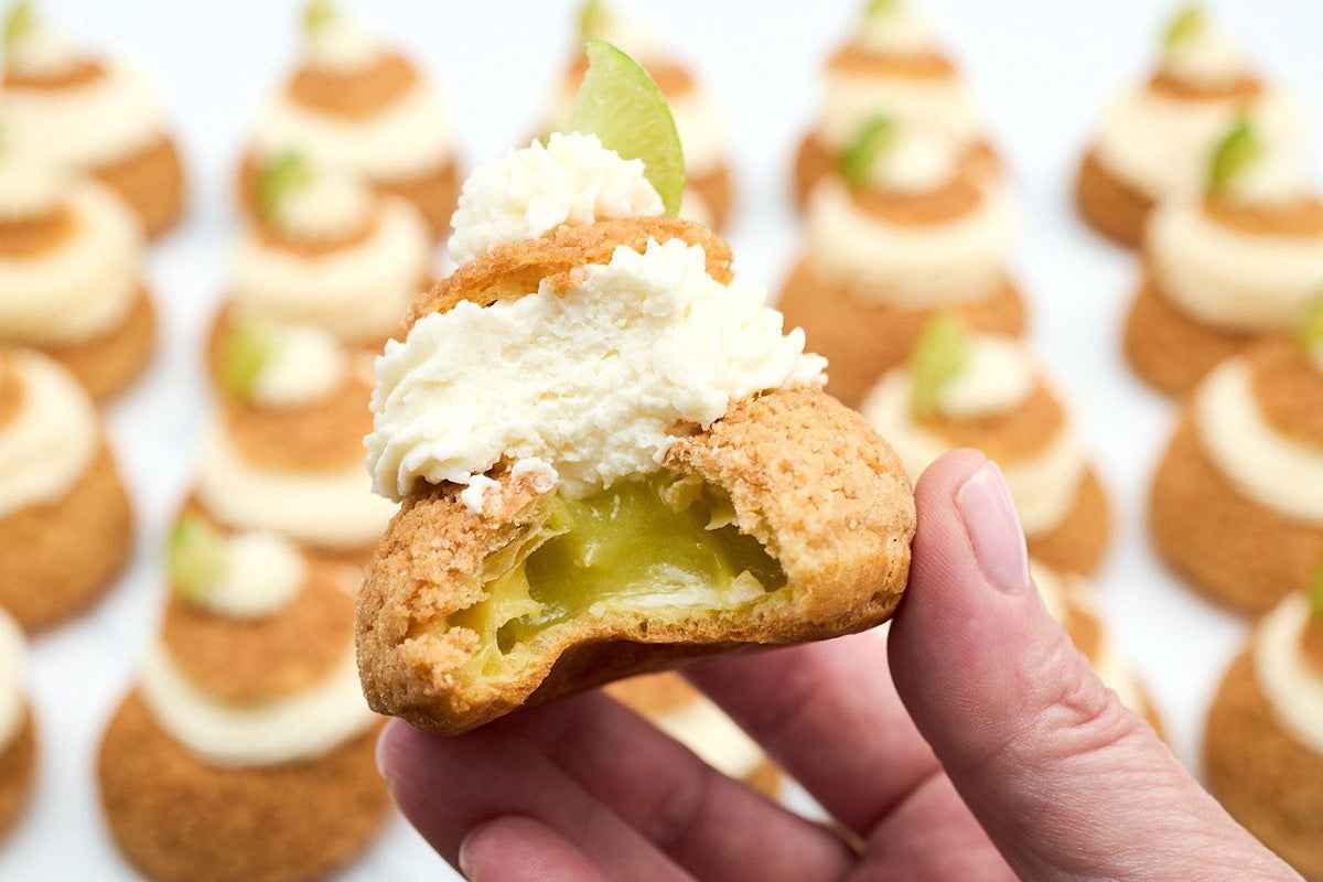 Key Lime Pie Choux au Craquelin by Crumble Crate
