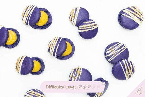 Lavender Macarons with Lemon Curd