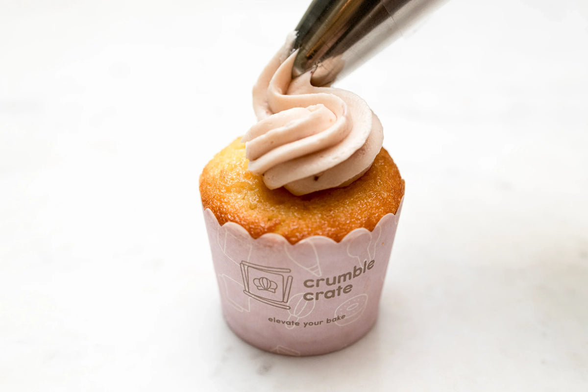 Lemon Cupcakes With Strawberry Buttercream Refill Pack by Crumble Crate