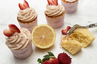 Lemon Cupcakes With Strawberry Buttercream Refill Pack by Crumble Crate