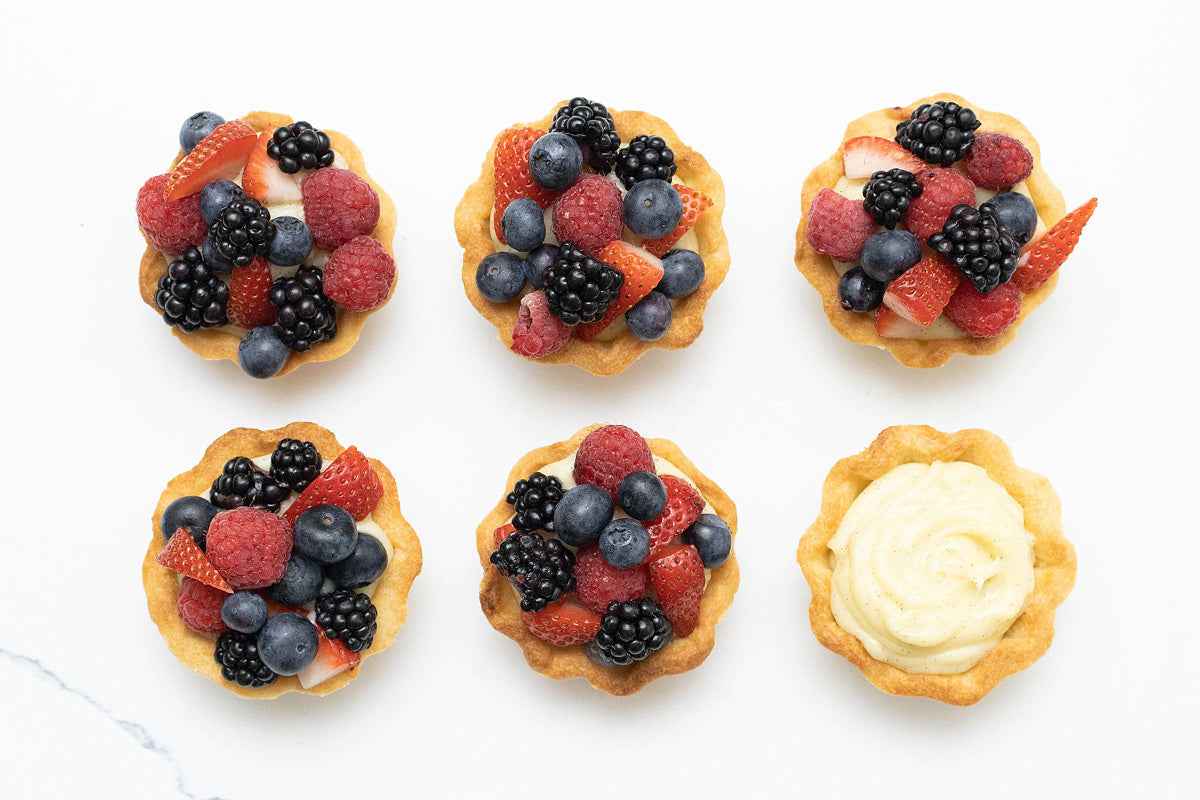 Mini Fruit Tarts with Vanilla Pastry Cream Refill Pack by Crumble Crate