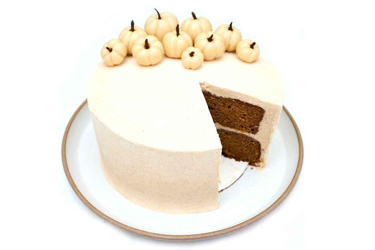 Pumpkin Cake with Maple & Cinnamon Frosting by Crumble Crate