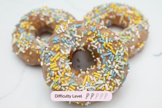 Vanilla Glazed Funfetti Donuts The CrumbleCrate