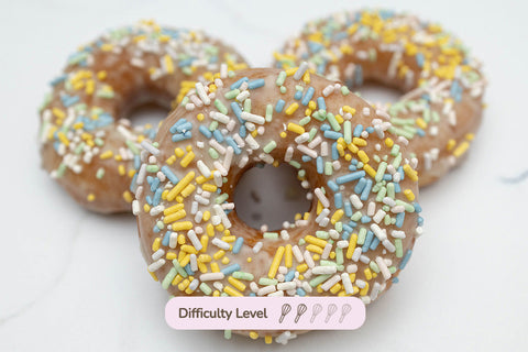 Vanilla Glazed Funfetti Donuts
