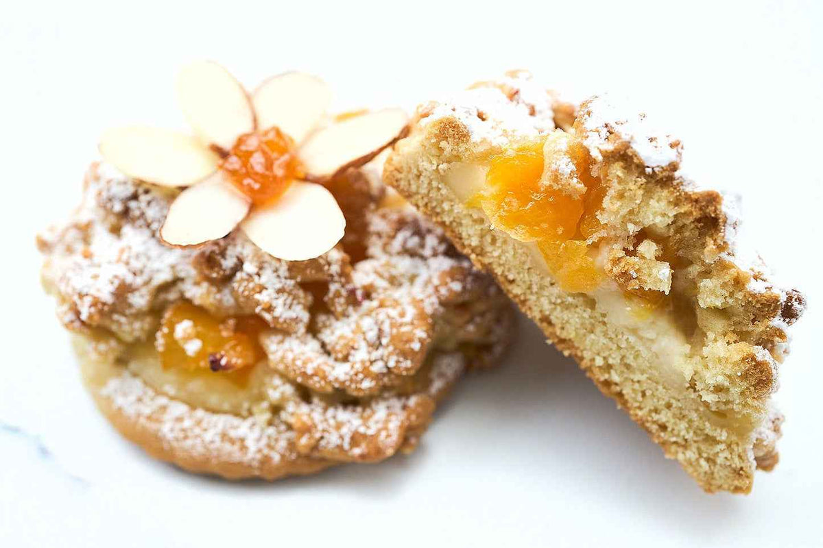 Apricot Clouds French Pastries With Vanilla Pastry Cream by Crumble Crate
