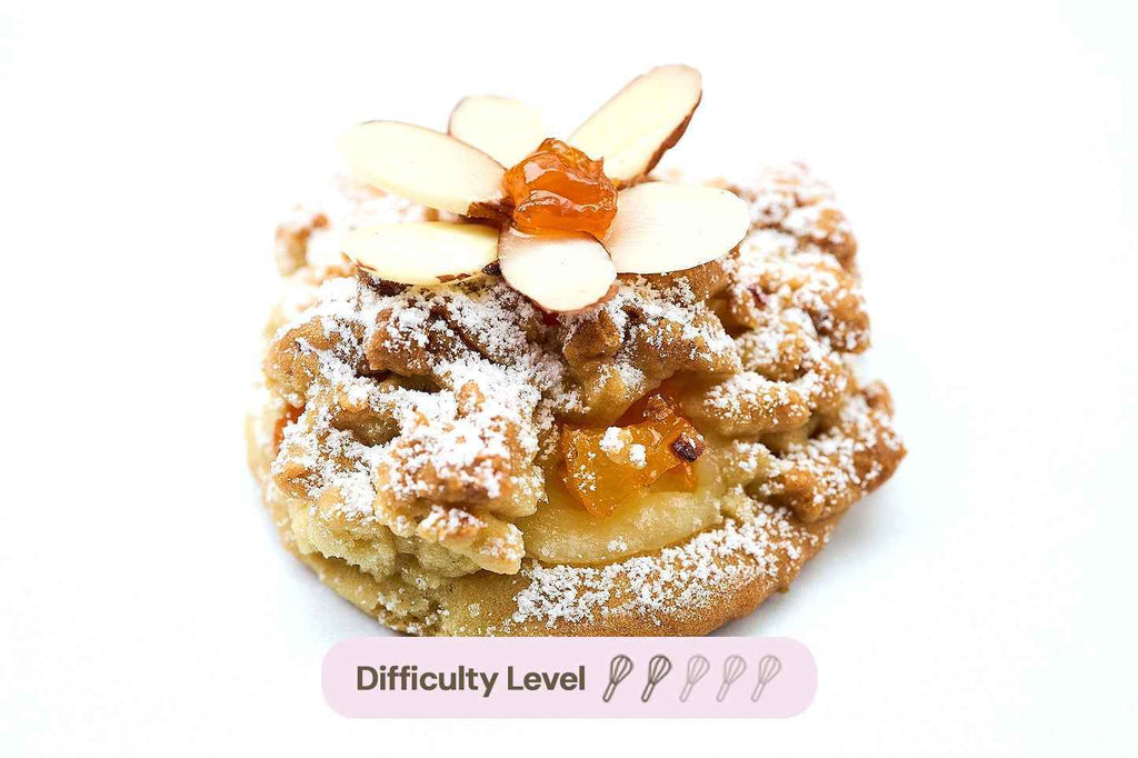 Apricot Clouds French Pastries With Vanilla Pastry Cream