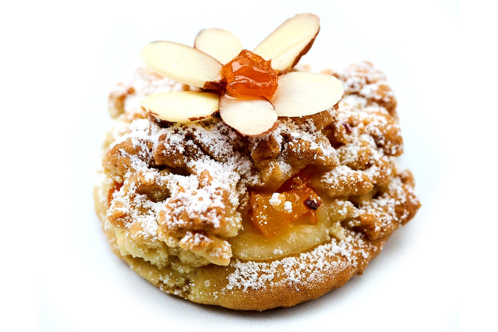 Apricot Clouds French Pastries With Vanilla Pastry Cream