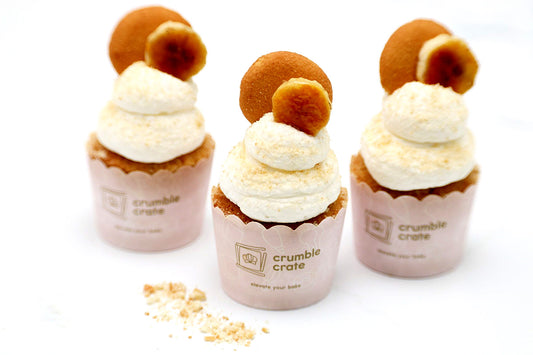Banana Pudding Cupcakes by Crumblecrate.com