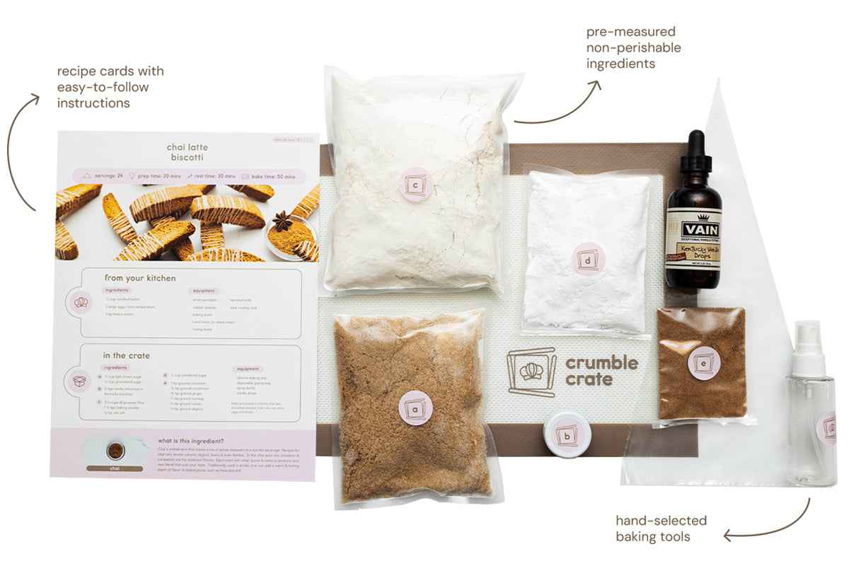 Chai Latte Biscotti by Crumble Crate