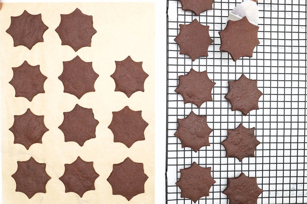 Chocolate Spiderweb Cookies