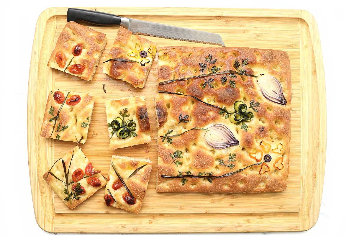 Garden focaccia baking kit from CrumbleCrate's monthly baking subscription box