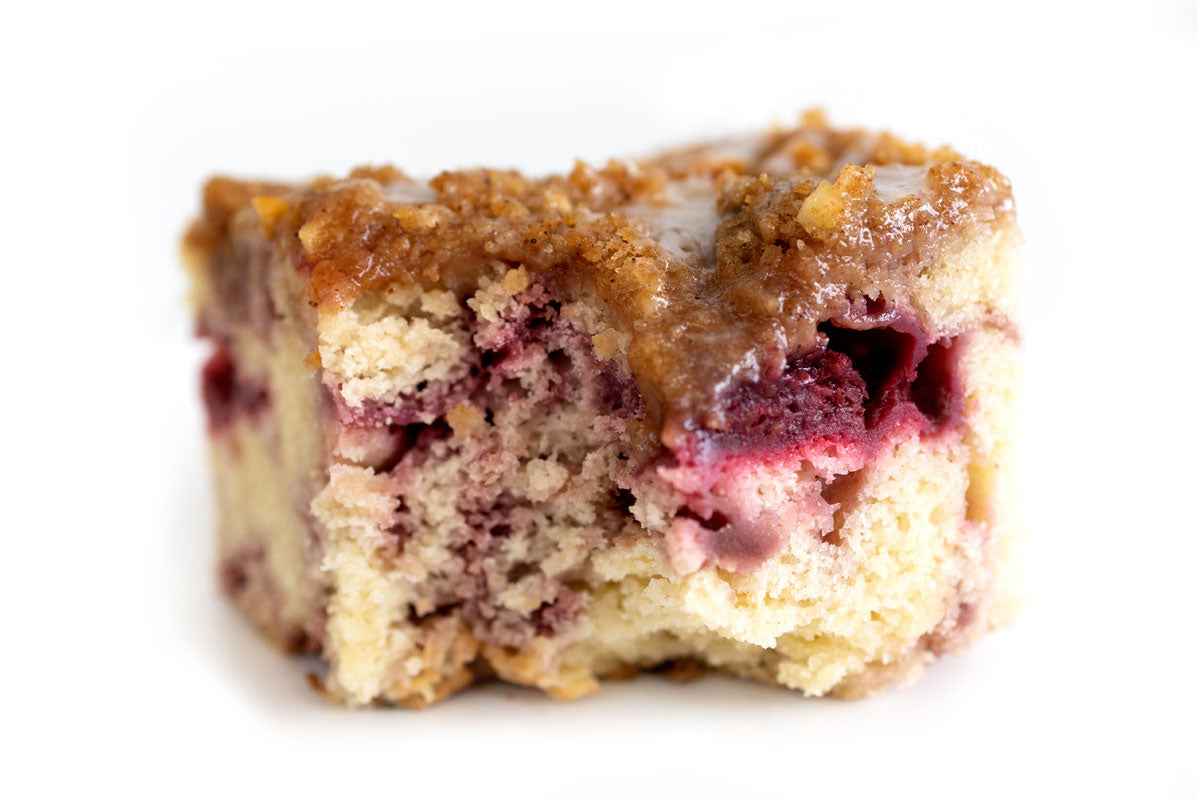 Raspberry Almond Coffee Cake by The CrumbleCrate