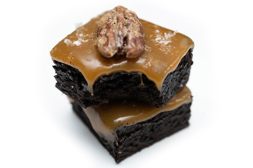 Salted Caramel Turtle Brownies