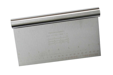 Stainless Steel Bench Scraper For Dough Pastry Prep And Surfaces