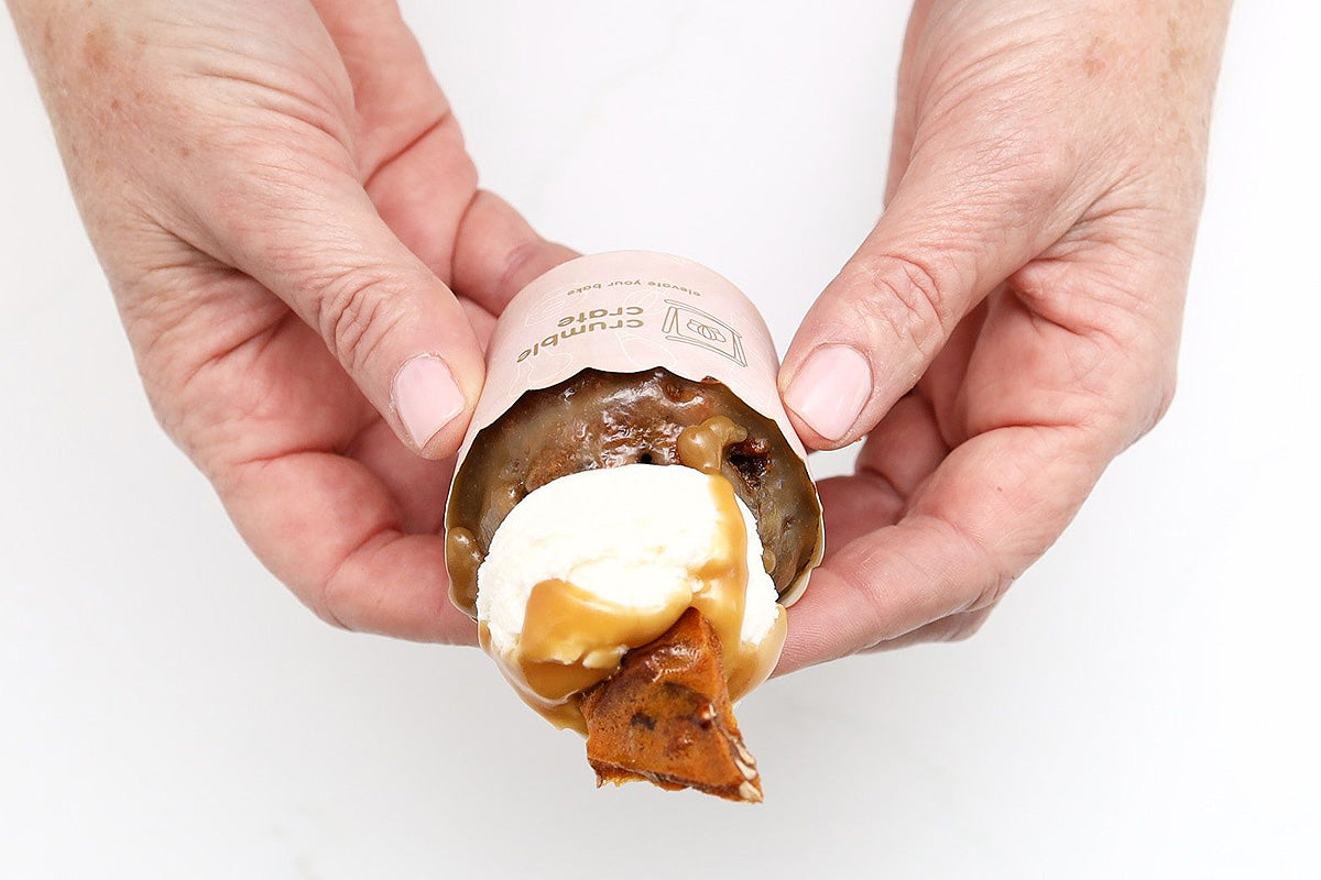 Sticky Toffee Pudding with Pecan Brittle by Crumble Crate
