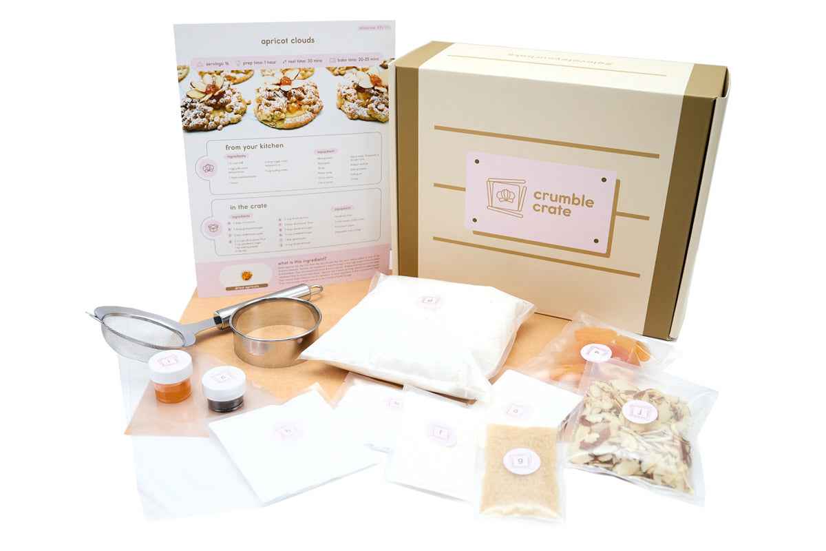 Apricot Clouds French Pastries With Vanilla Pastry Cream by Crumble Crate
